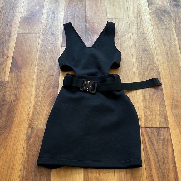 Alyx MFT Rollercoaster BELT W/Black Cut Out Mini Dress - Picture 2 of 6